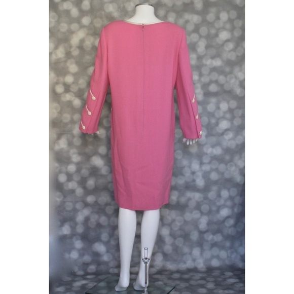 🌟Vintage🌟 1960's Galanos Mid Mod Crepe Dress - Picture 4 of 7